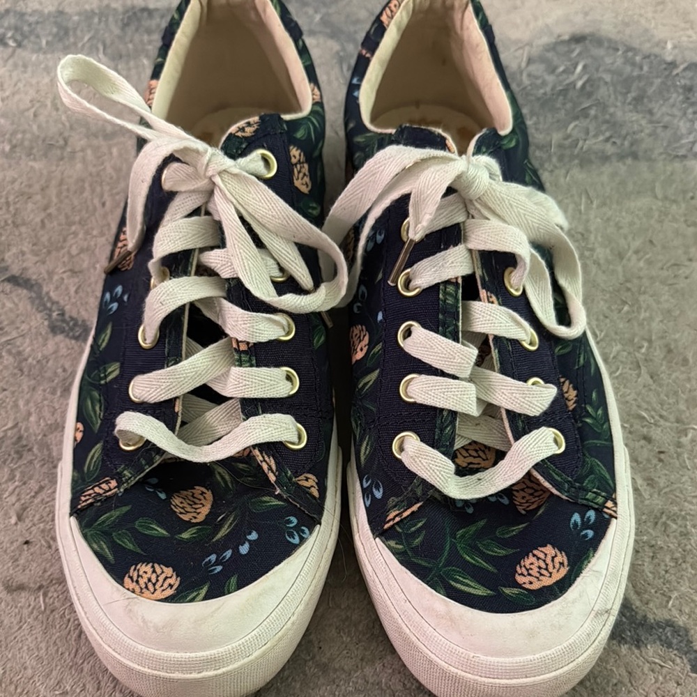 Keds Rifle Paper Co Navy Floral Sneakers